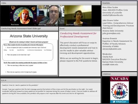 Conducting Needs Assessment of Professional Development in Academic Advising Video