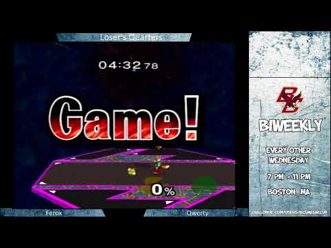 BC Biweekly 27:  Losers Quarters - Qwerty (Shiek/Peach) vs Ferox (Fox)