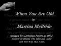 Martina McBride - When You Are Old ( + lyrics 1992)