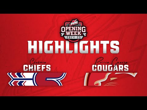 Spokane Chiefs at Prince George Cougars 9/20 | WHL Highlights 2024-25