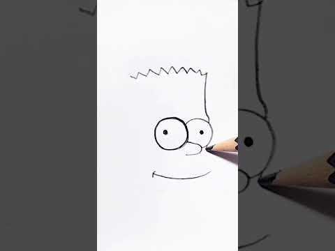 Cómo dibujar a Bart Simpson #shorts #short