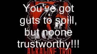 Alkaline Trio Time to Waste (with lyrics)
