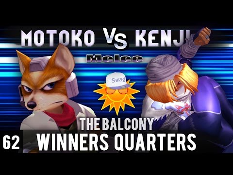 Melee @ the Balcony 62 - Winners Quarters ft. Kenji (Sheik) VS Motoko (Fox)