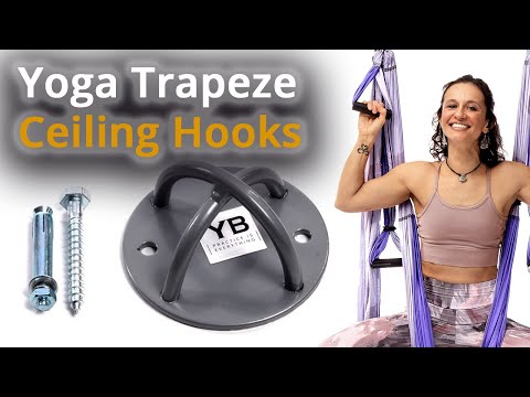 How to hang your yoga trapeze with ceiling hooks