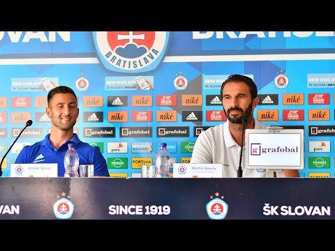 Tlačová konferencia pred zápasom ŠK Slovan Bratislava - SK Rapid Wien
