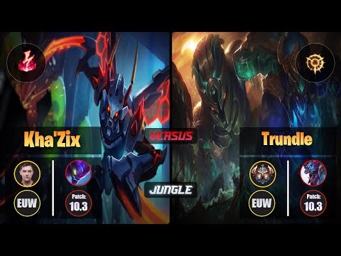 Selfmade KHA'ZIX (Jungle) [Electrocute] VS TRUNDLE - Challenger EUW Patch 10.3