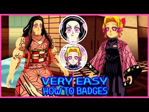 Roblox Update - April Fools 2026 - How to Get EMILY KOCHO & BUFF NEZUKO BADGES in Demon Slayer 3D RP