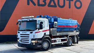 SCANIA P400 Korp&Son ADR tank 13000 l ( 3000+10000 l ) / vacuum CVS / pressure Pratissol KF36 - 152 l/min - 130 bar 400kW thumbnail