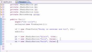 Java Programming Tutorial - 66 - JRadioButton