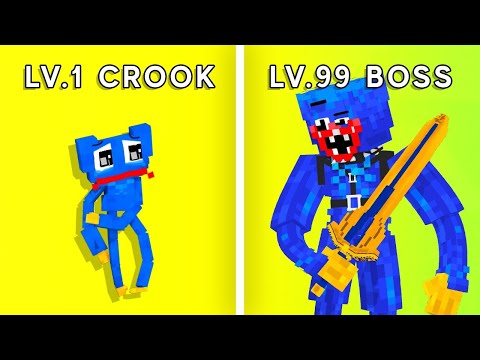 Crook VS Boss - Huggy Wuggy - Monster School Minecraft Animation