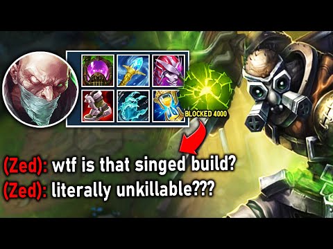 I Found the MOST Unkillable Singed Build of All-Time (4000+ Damage Blocked)