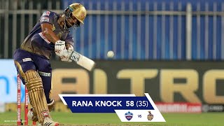 Nitish Rana Knock | KKRvDC