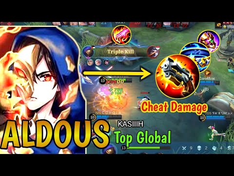 ALDOUS HYPER CHEAT DAMAGE | BEST BUILD 2022 | NEW PATCH
