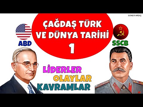 5 GÜNDE ÇAĞDAŞ TÜRK VE DÜNYA TARİHİ 1. GÜN (liderler - Olaylar - Kavramlar) #ayt #kpssönlisans