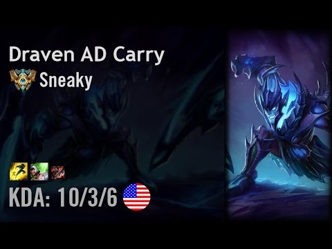 Draven AD Carry vs Sivir - Sneaky - NA Challenger Patch 6.14