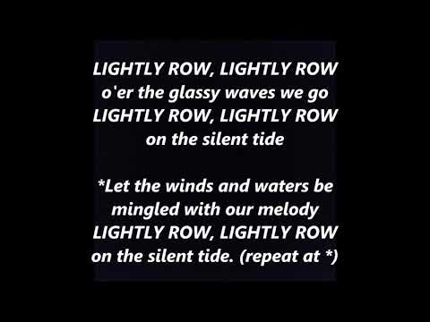 LIGHTLY ROW Lyrics Words text trending German Suzuki folk song sing along