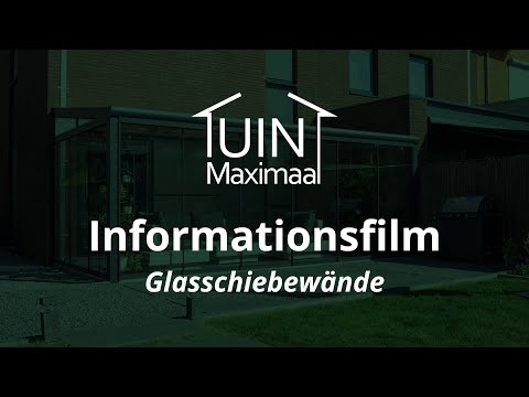 Glasschiebewand Überdachung Gumax® | Informationsfilm Tuinmaximaal