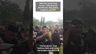 Download lagu IMAD CAPEK2 NGOCEH, LANSIA2 PWI-LS MALAH ASYIK MAKAN NASBUNG & NGEROKOK, SI BOSS DICUEKIN 🤭🤣 mp3