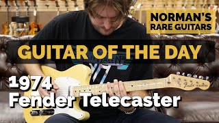 Video thumbnail for Guitar of the Day: 1974 Fender Telecaster | Norman's Rare Guitars by Normans Rare Guitars