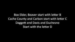 Utah Counties Lyrics