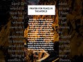 Prayer for peace in the World #prayer #god #peace