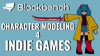 CHARACTER MODELING | Blockbench SpeedModel | PS1 Anime Character