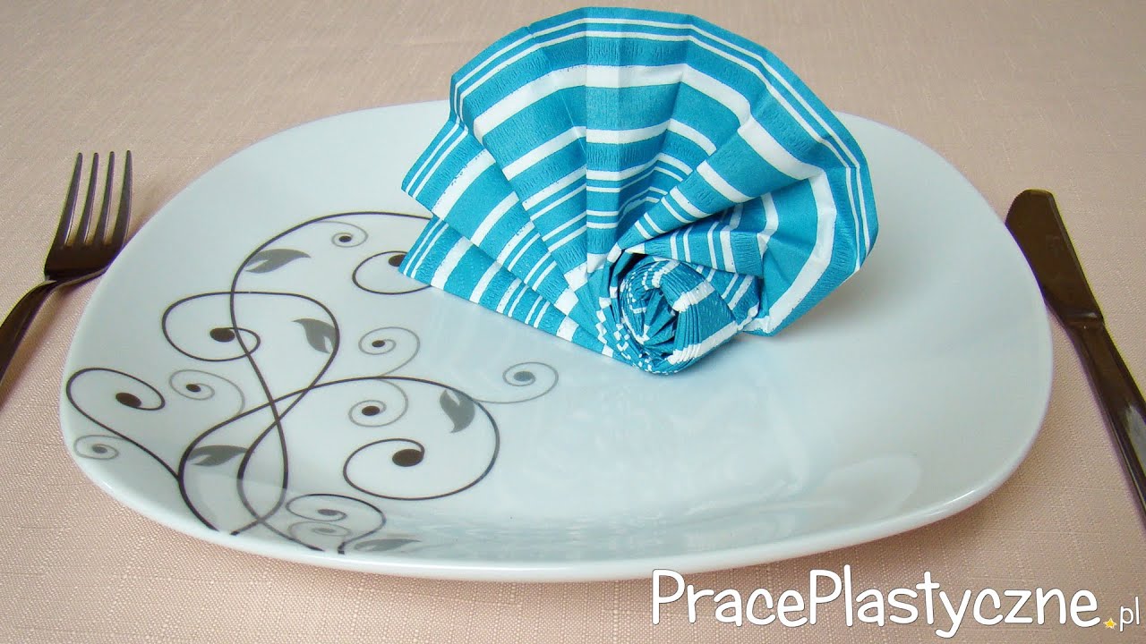 Jak zrobić muszelkę z serwetki?