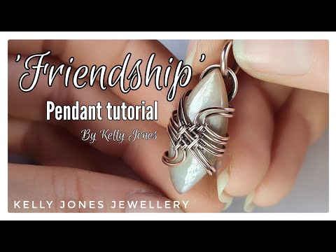 Wire Wrap Pendant Tutorial 'Friendship' by Kelly Jones