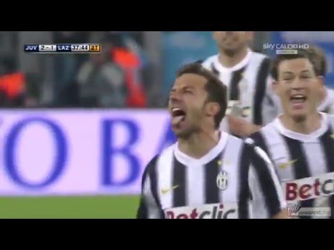 Del Piero goal vs Lazio with Claudio Zuliani HD