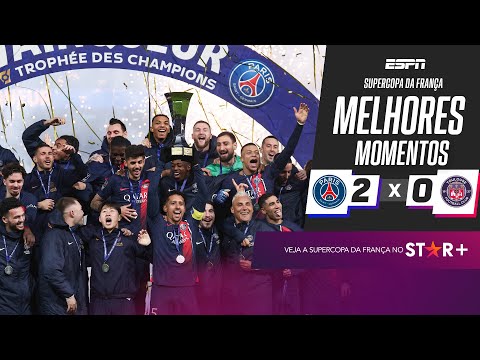Gols e lances de PSG x Toulouse