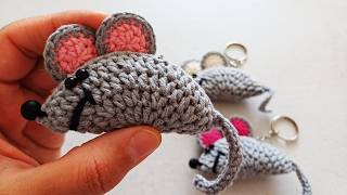Adorable Crochet Mouse Keychains | Cute & Easy DIY Gift Ideas