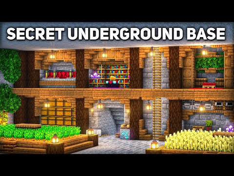 Minecraft: Secret Underground Base Tutorial (how to build)