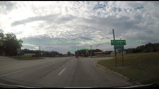 SOUTH CAROLINA BACKROADS - Morning drive Pageland SC to Cheraw SC on ccountry back roads - ASMR