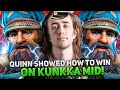 11.5K MMR GAME! QUINN showed HOW TO WIN on KUNKKA MID!