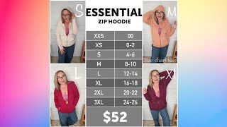 💥Zip it up! Introducing our Essential Zip up hoodie from LuLaRoe!