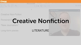 Creative Nonfiction | Literature | Chegg Tutors