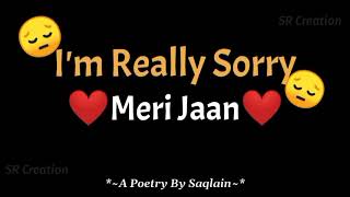 Sorry Meri Jaan StatusI Am Sorry Jaan Status2022So