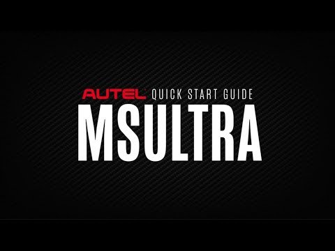Quick Start Guide - MS Ultra Diagnostic Tablet Quick Start Guide - MS Ultra Diagnostic Tablet