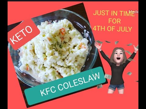 BEST KFC COLESLAW KNOCKOFF FOR KETO/LOW CARB