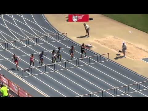 Girls 100m Hurdles EE Heat 3 - New Balance Nationals Outdoor 2013