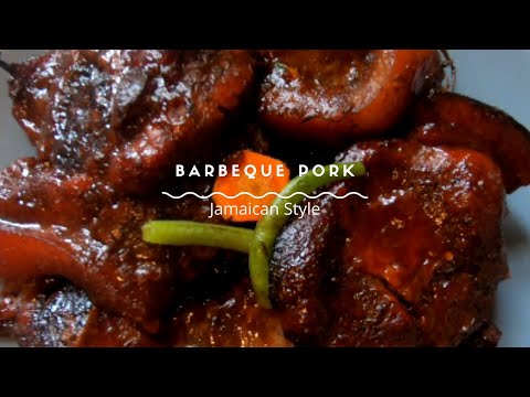 How to make the Best Oven Barbeque Pork||Jamaican Style Barbeque Pork ||Honey Barbeque Pork.