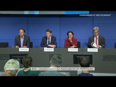 IPCC-Sonderbericht: Pressekonferenz Bundesumweltministerium mit Ministerin Svenja Schulze