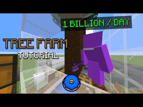 How To Make the BEST Donut SMP Tree Farm (FULL TUTORIAL)