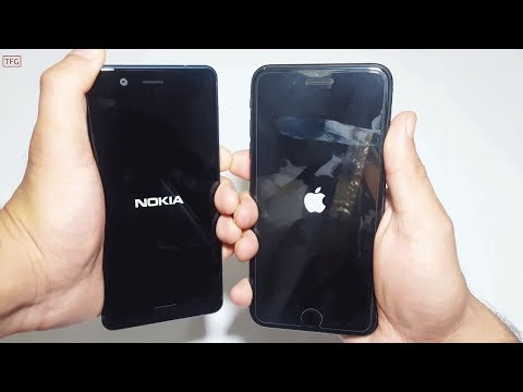 Nokia 5 Vs iPhone 7 Plus  - Speed Test Comparison (4k) Video