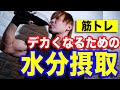 【筋トレ】デカくなるための水分摂取の仕方を解説!