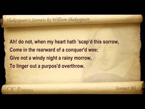 Sonnet 090 by William Shakespeare (Сонет 90 Уильяма Шекспира)
