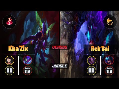 Tarzan KHA'ZIX (Jungle) [Electrocute] VS REK'SAI - Master KR Patch 11.6