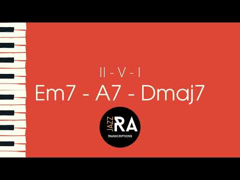 D Major 2-5-1 Medium Bossa/Latin Jazz Practice Backing Track (110BPM)