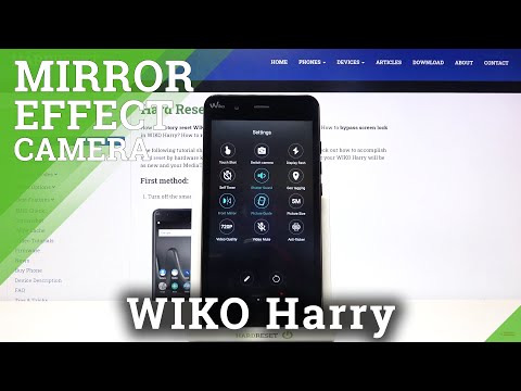 How to Enable / Disable Camera Mirror Effect in Wiko Harry - Access Camera Settings