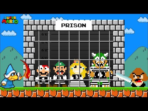 Kamek & Goomba Betray Bowser and Lock Team Mario – PRISON ESCAPE in Super Mario Bros.!